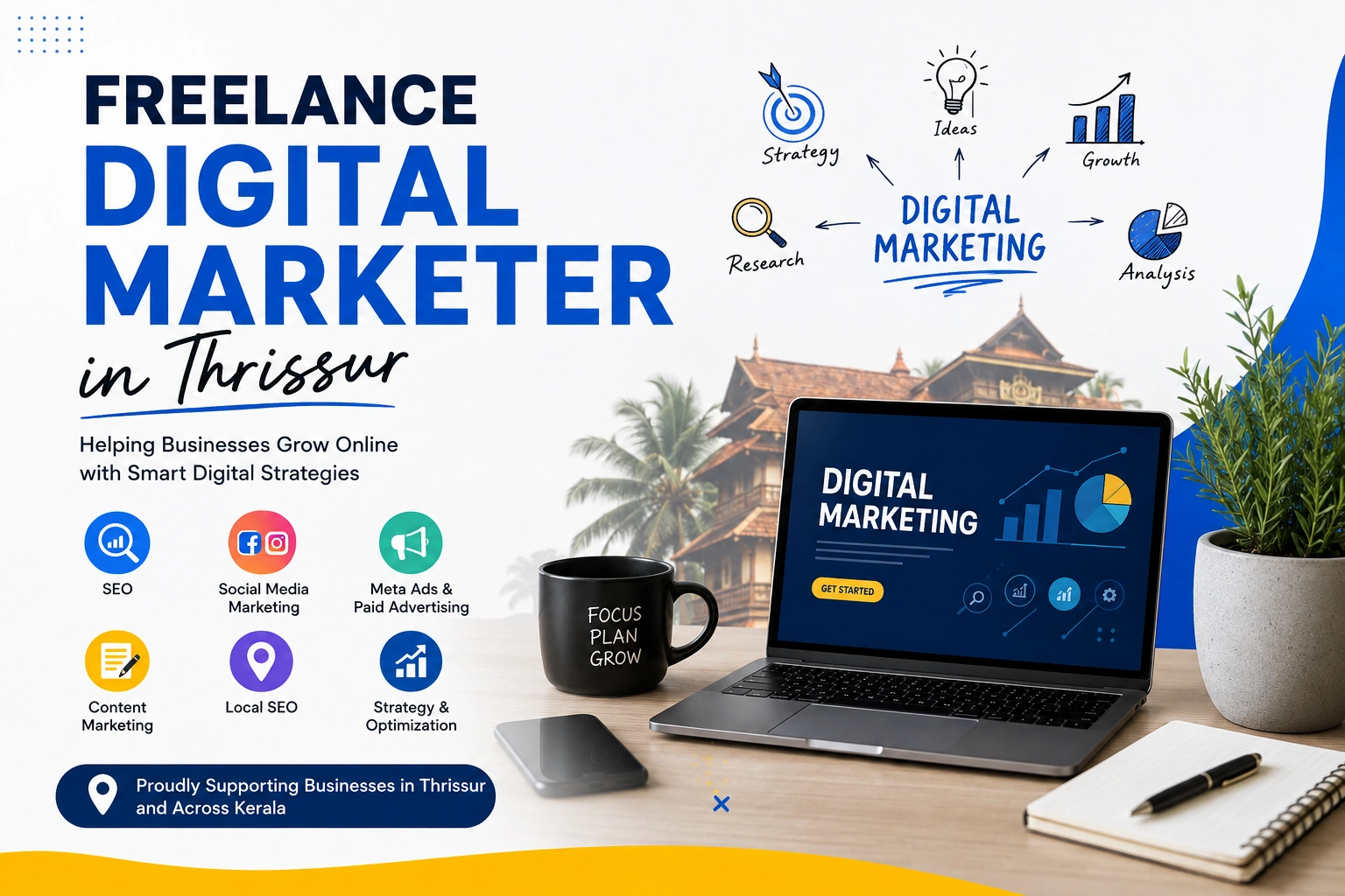 Freelance Digital Marketer in Thrissur: Helping Businesses Grow Online
